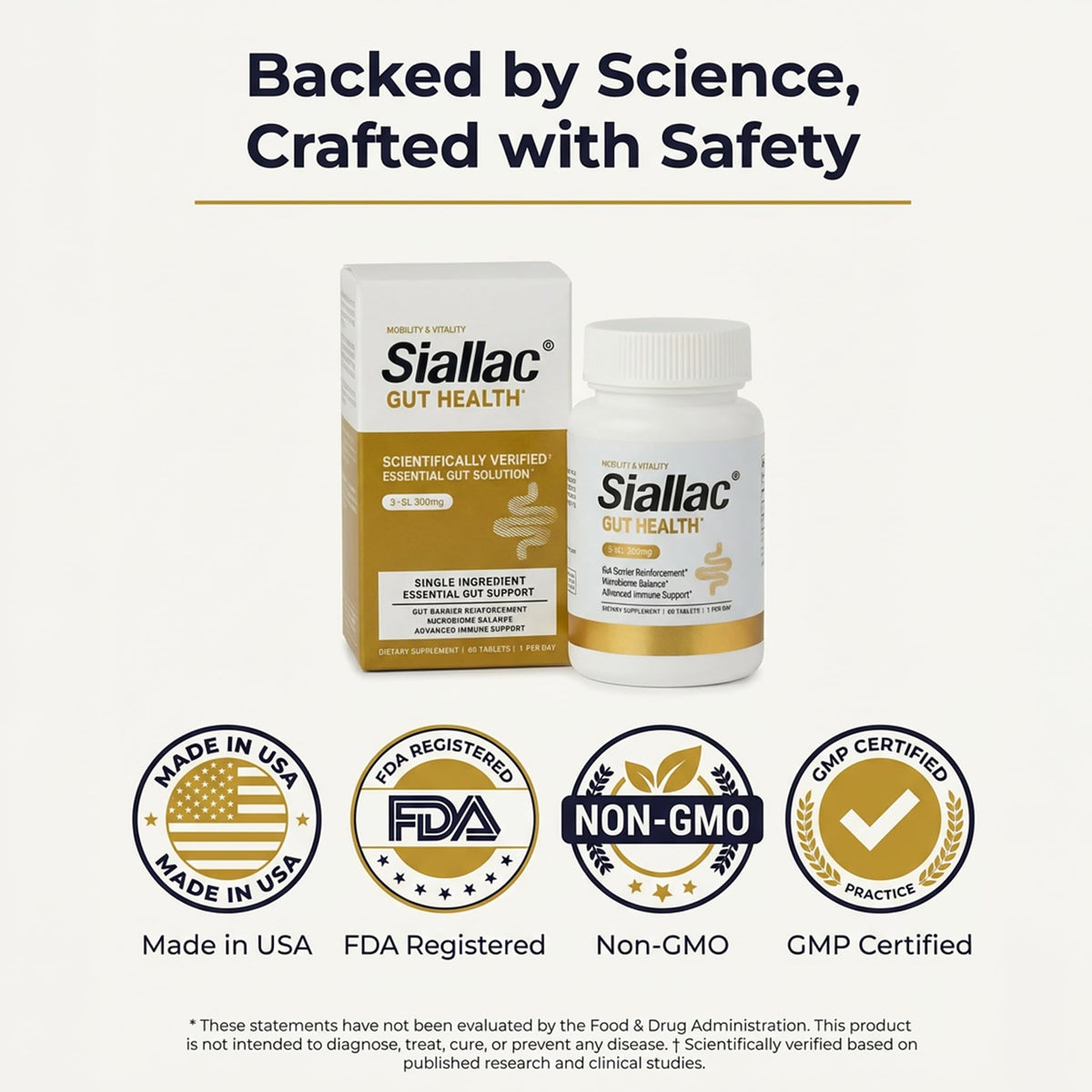 SIALLAC Complément Alimentaire Prébiotique 3'-Sialyllactose 59g - vue arrière