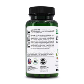 Siberian Green Ashwagandha - capsules sur une table