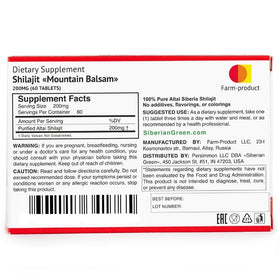 Siberian Green Shilajit 120 Tablettes avec plusieurs tablettes étalées
