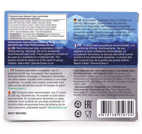 Siberian Green Shilajit comprimés dans une main