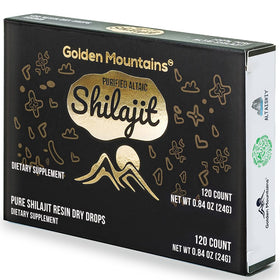 Siberian Green Shilajit Dry Drops showing individual compartments