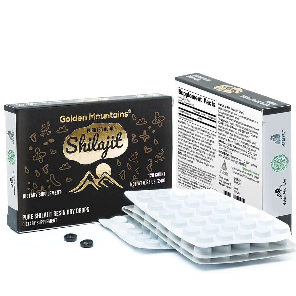 Siberian Green Shilajit packaging dimensions and details