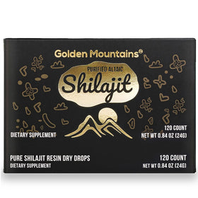 Siberian Green Shilajit Pur Dry Drops 120 x 200mg packaging front view