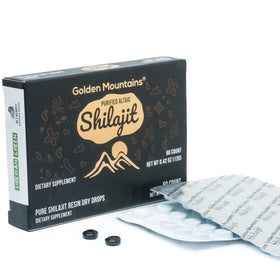 Siberian Green Shilajit Pur Gouttes sèches avec description des ingrédients