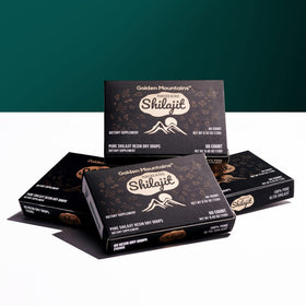 Siberian Green Shilajit Pur Gouttes sèches emballage avec certifications
