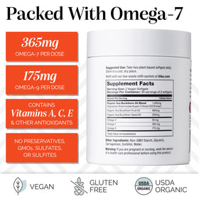 sibu Complément Alimentaire Omega-7 60 Capsules avec étiquette
