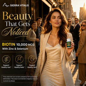 SIERRA VITALIS Biotine 10000mcg avec zinc et sélénium