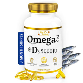 SIGNIFY NATURE Omega-3 + D3 1000mg gélules avant