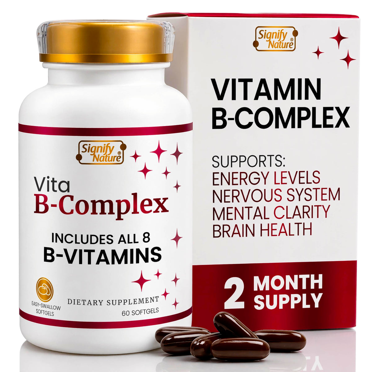 SIGNIFY NATURE VitaBComplex 60 gélules, vue de l'avant