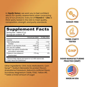 SIGNIFY NATURE Vitamine C 1000mg comprimés effervescents vue arrière