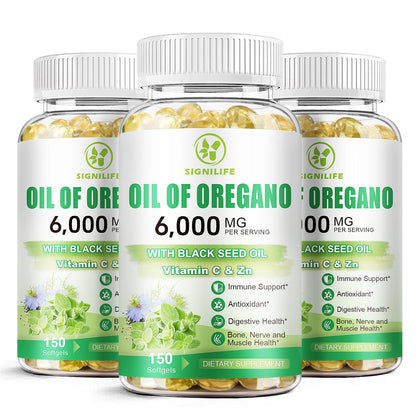 SIGNILIFE Huile d'Origan 6000mg 450 gélules vue de face