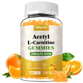Sijigood Acétyl L-Carnitine 60 gummies saveur orange, vue de face