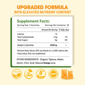 Sijigood Acétyl L-Carnitine gummies avec emballage
