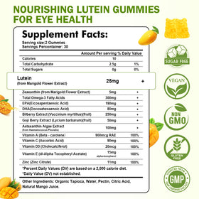 Sijigood Gummies Luteine et Zéaxanthine sur une table
