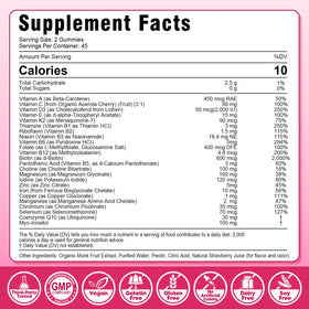 Sijigood gummies multivitamines femmes avec ingrédients clés