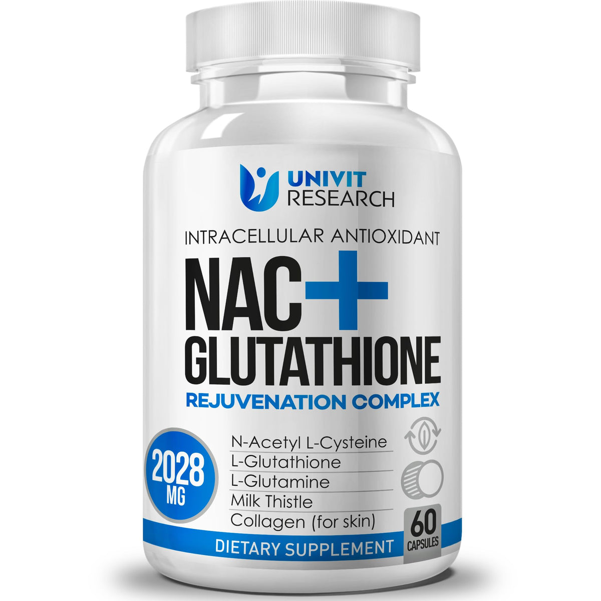 SILENDOR Complément Alimentaire Complexe NAC 600mg avec Glutathion 500mg - Vue avant