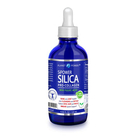 Silica Vegan Collagen 240g de Planet Power, bouteille en verre