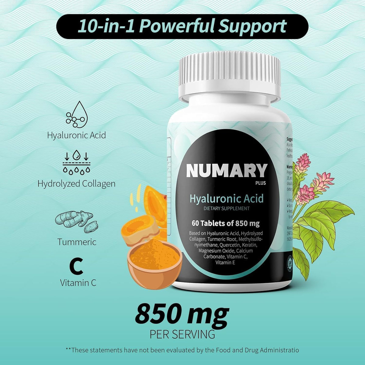 SILKMYST 850mg Acide Hyaluronique 180 comprimés arrière