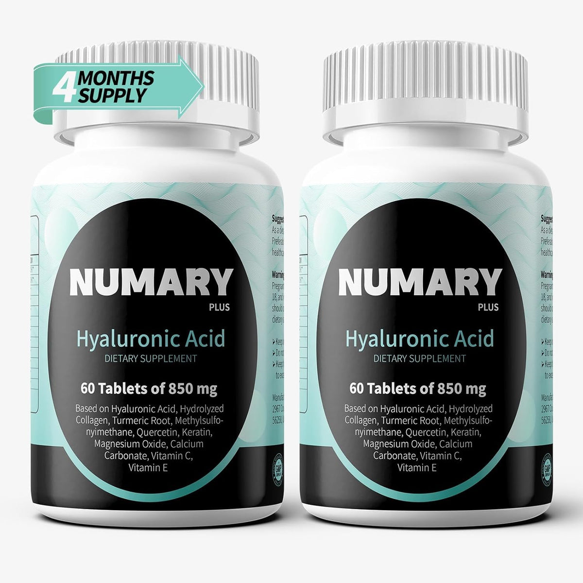 SILKMYST Acide Hyaluronique 850mg 120 comprimés vue avant