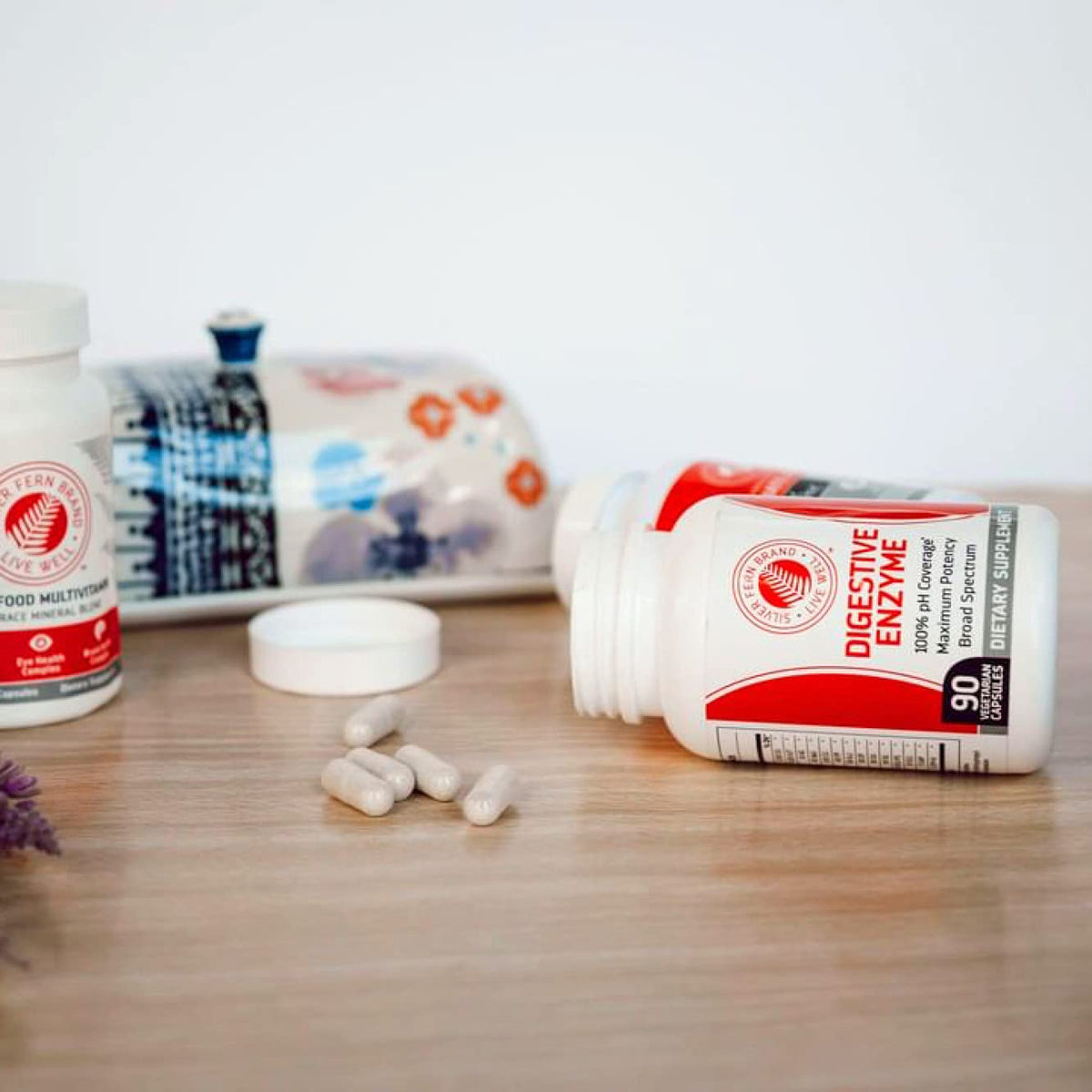 Silver Fern Complément Alimentaire avec étiquette visible