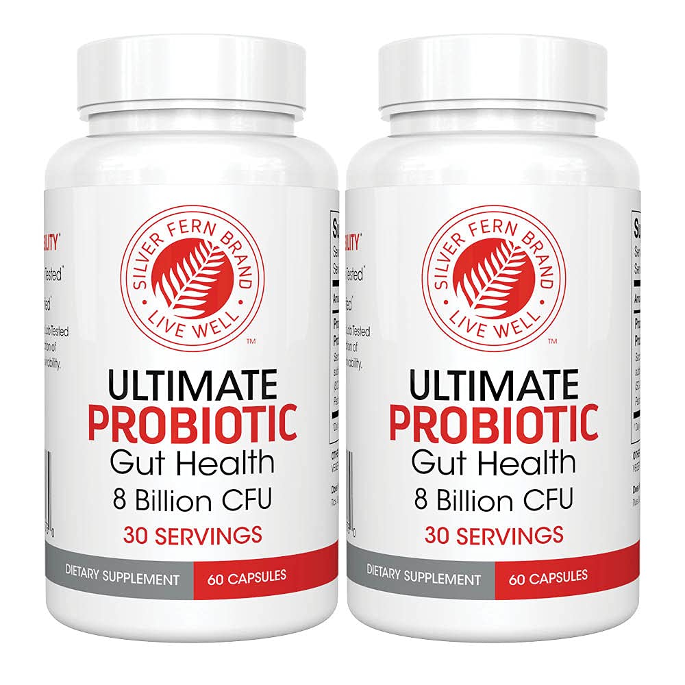 Silver Fern Probiotiques 2-Pack vue avant avec emballage