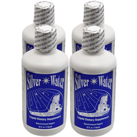 Silver Water Original Formula 4 Pack with 4 bottles of distilled silver water
