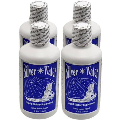 Silver Water Original Formula 4 Pack with 4 bottles of distilled silver water