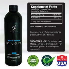 SilverCeuticals Argent Colloïdal 16oz étiquette