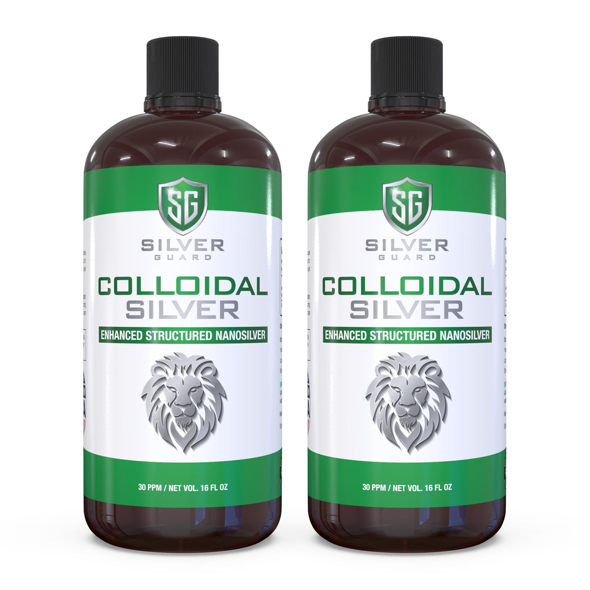 SilverGuard Colloidal Silver Liquide 30 PPM flacon avant