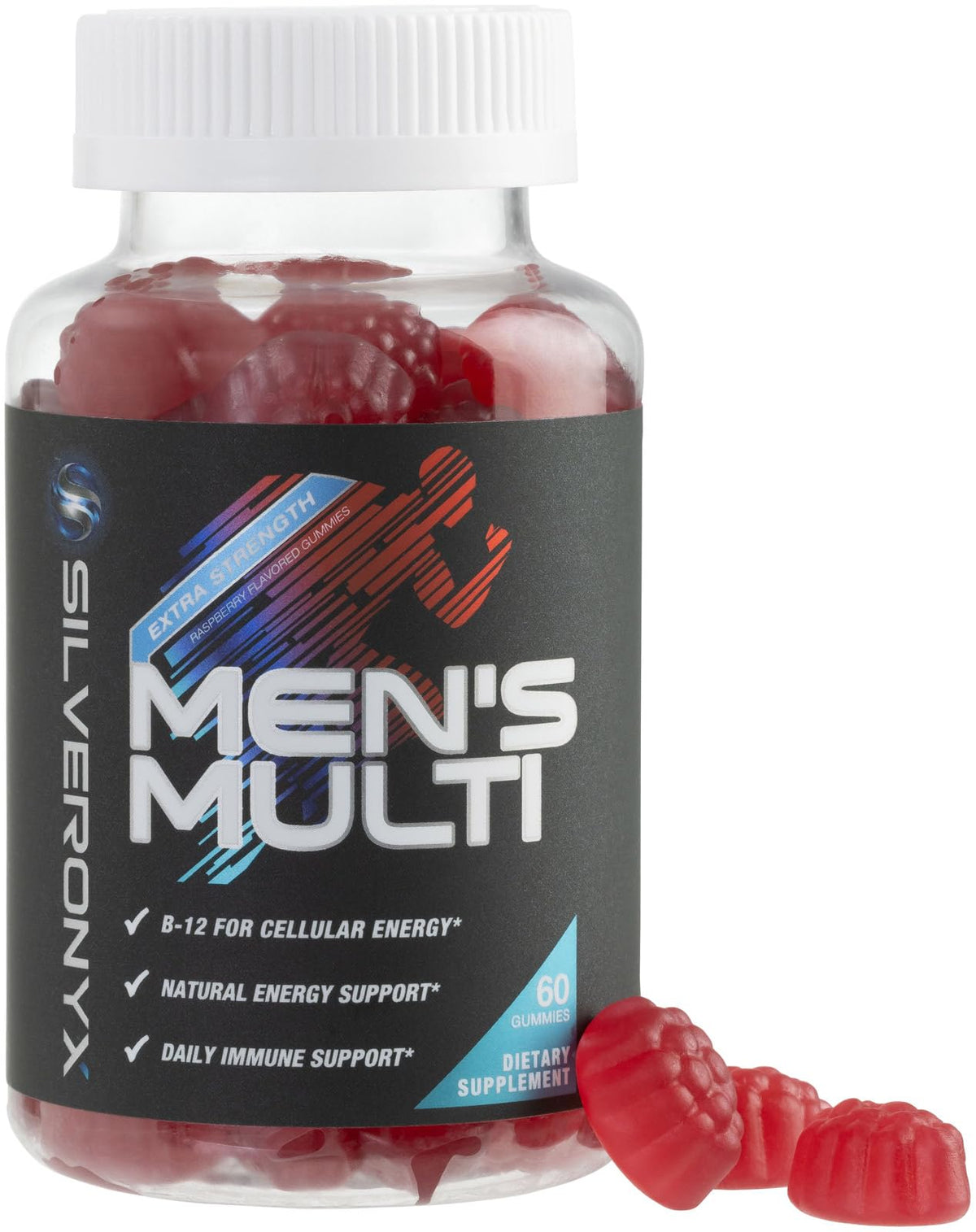 SILVERONYX Multivitamines pour Hommes Gummies - 60 Capsules avant