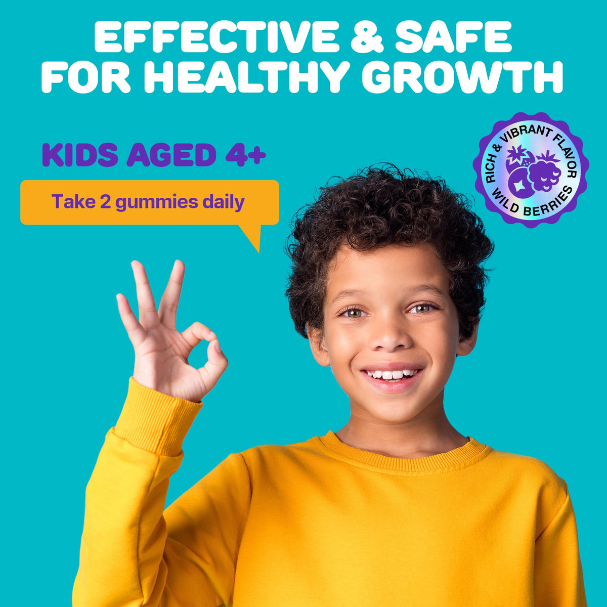 SILVERPEAKS Gummies de Croissance Naturelle pour Enfants - présentation des gummies
