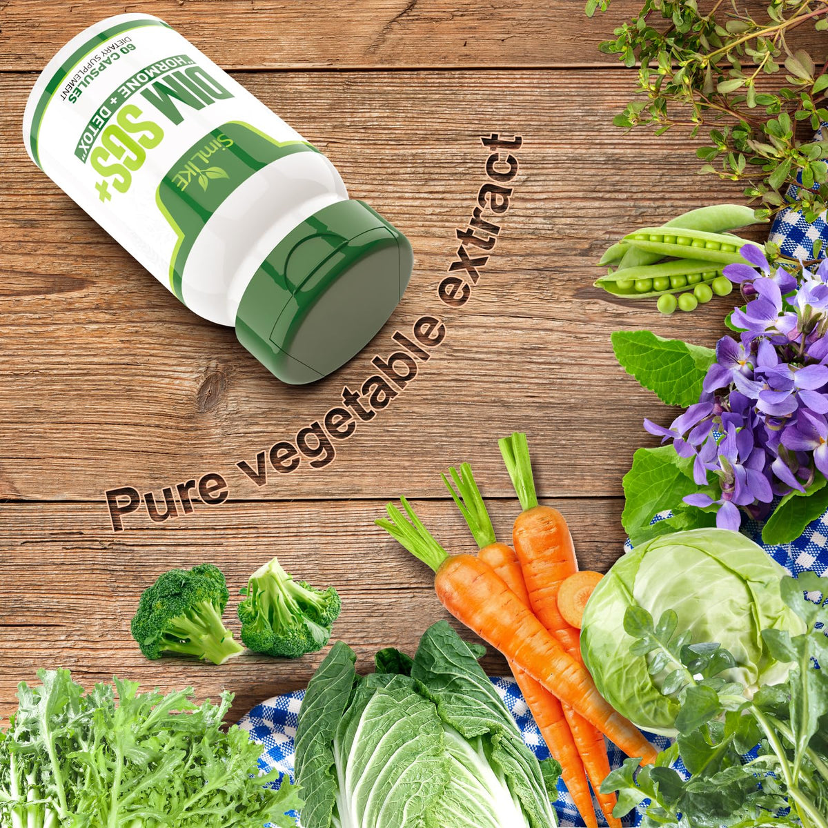 Simlike DIM 60 capsules sur fond neutre