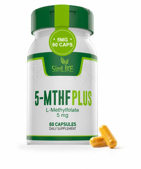 Simlike Folate Actif 5-MTHF 60 capsules, vue de face