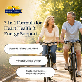 Simple Promise CardioClear7 CoQ10 PQQ 32g capsule sur une surface