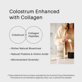 Simply Basically Poudre de Colostrum Bovin vue arrière avec informations nutritionnelles