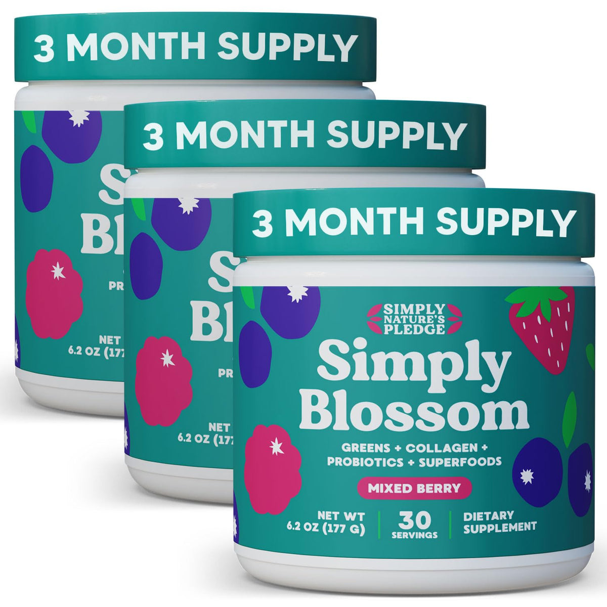 Simply Blossom Greens 798g pack de 3 vue de face