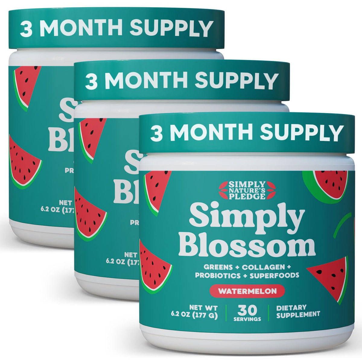 Simply Blossom Greens Poudre 812g goût pastèque - vue avant