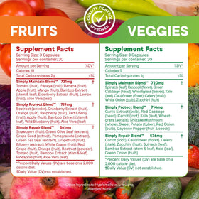 Simply Nature's Pledge complément alimentaire, emballage et dosage