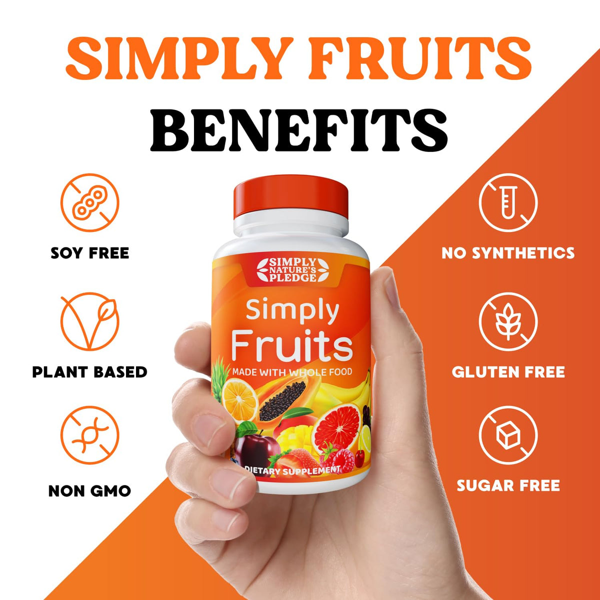 Simply Nature's Pledge Complément Alimentaire Fruits Superfood 30 Jours et sa boîte