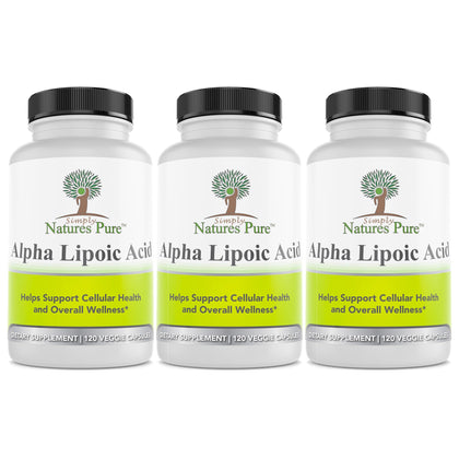 Simply Natures Pure Acide Alpha-Lipoïque 600mg 360 capsules végétales