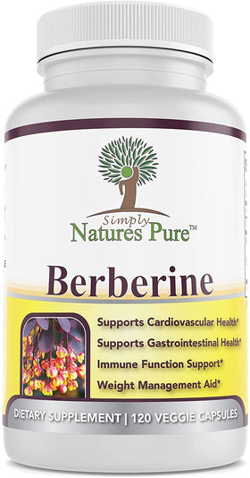 Simply Natures Pure Berberine HCl 500mg nutritional information