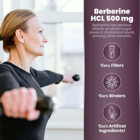 Simply Natures Pure Berberine HCl 500mg with cinnamon and chromium