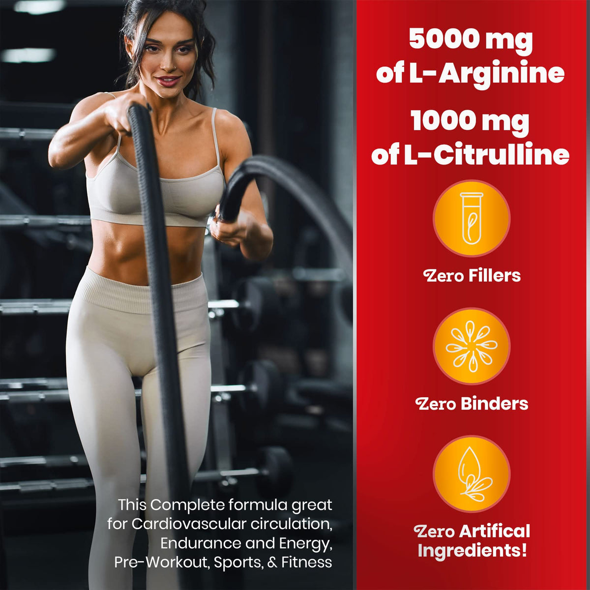 Simply Natures Pure Cardio Complete 5 000 mg L-Arginine product scoop