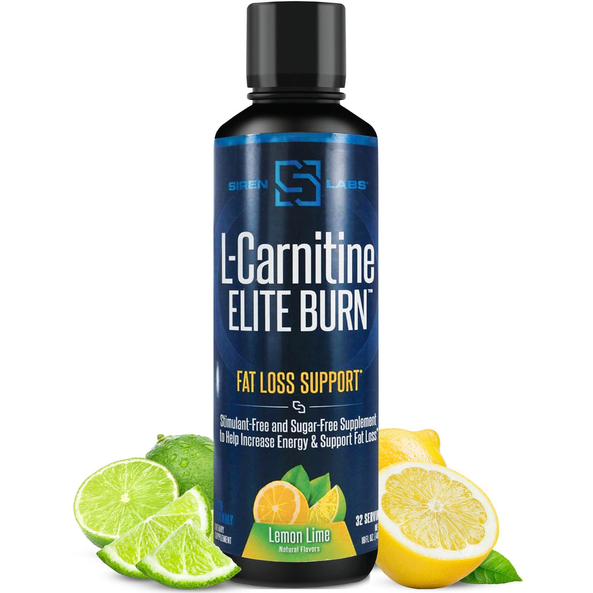 SIRENLABS L-Carnitine Elite Burn 32 Servings Citron-Lime avant