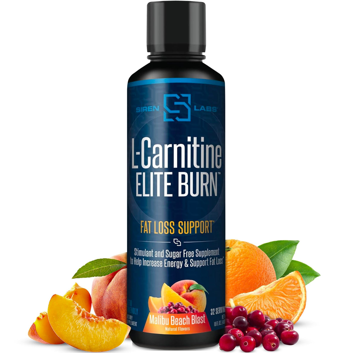 SIRENLABS L-Carnitine Elite Burn Malibu Beach Blast 540g vue de face