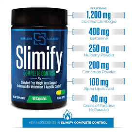 SIRENLABS Slimify capsules sur fond neutre
