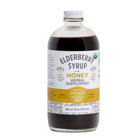Sirop d'elderberry Seattle 16 oz avec étiquette avant