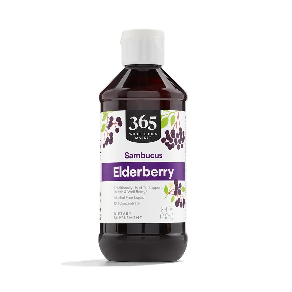Sirop de Sureau 365, 8 fl oz, vue de face avec étiquette