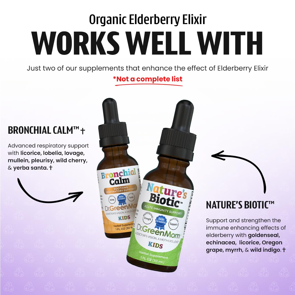 Sirop de sureau bio Dr. Green Mom dans un cadre familial
