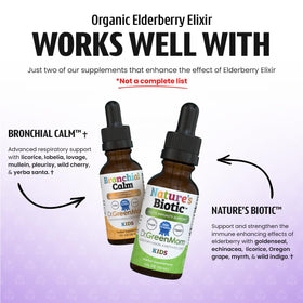 Sirop de sureau bio Dr. Green Mom dans un cadre familial